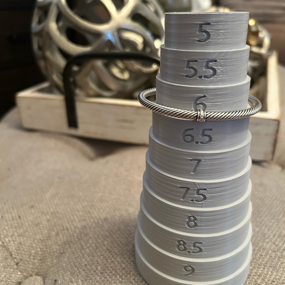 David Yurman bundle of 4 classic cuffs with pave diamonds & Citrine stone - Picture 5 of 17